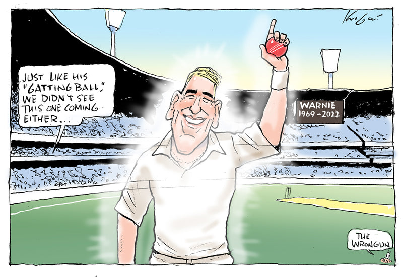 Shane Warne Passes | Sports Cartoon