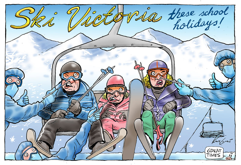 Ski Victoria! | Covid 19 Cartoon