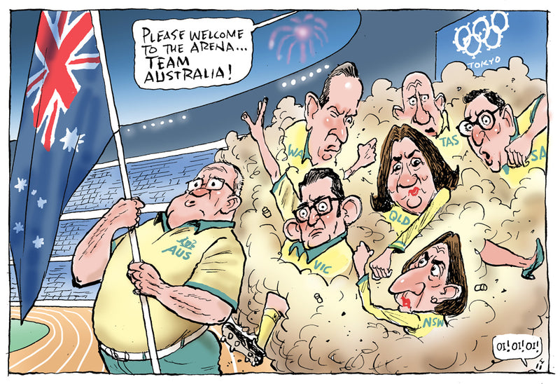 Team Australia! | Australian Political Cartoon