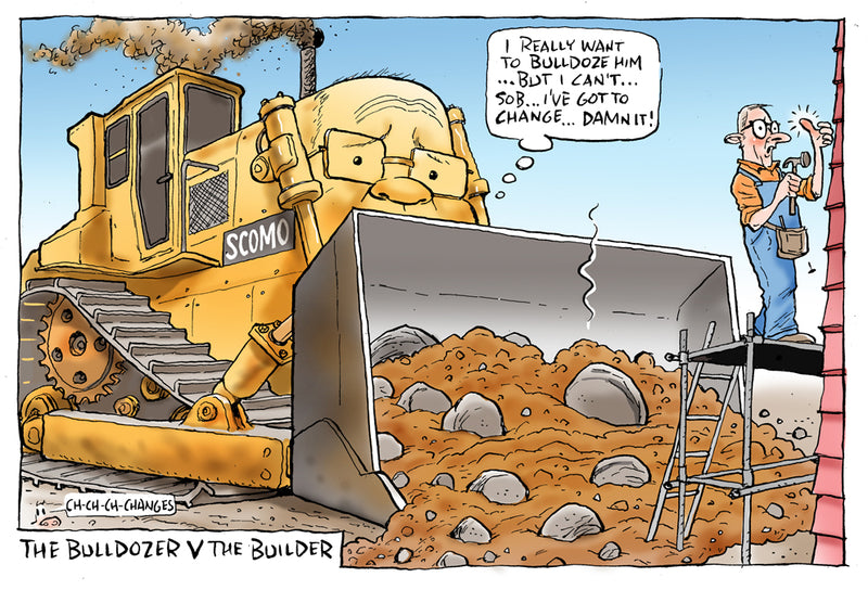 The Bulldozer | Australian Political Cartoon