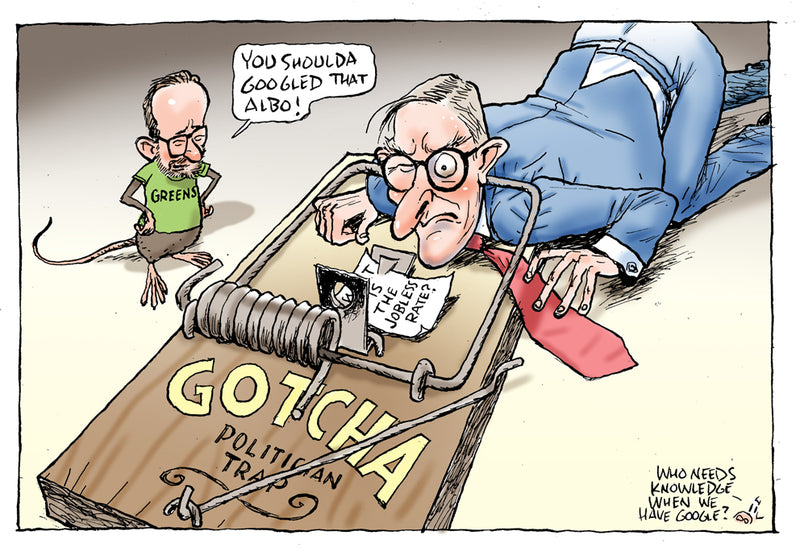 The Gotcha politician trap | Australian Political Cartoon