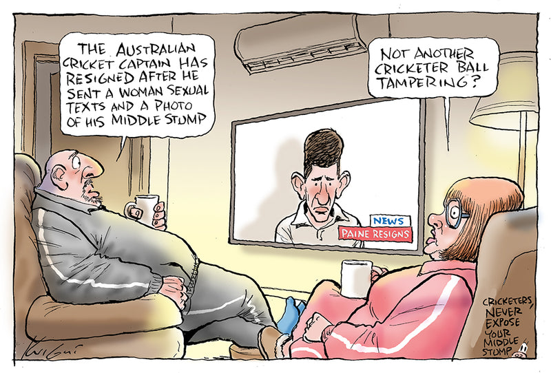 Tim Paine Resigns as Aussie Cricket Captain | Sports Cartoon