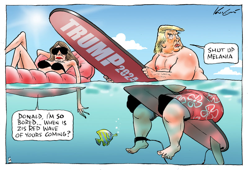 Trump's Red Wave | International Political Cartoon