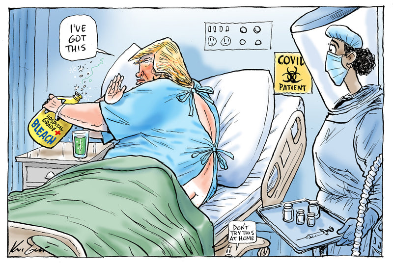 Trump's disinfectant cure | Covid 19 Cartoon