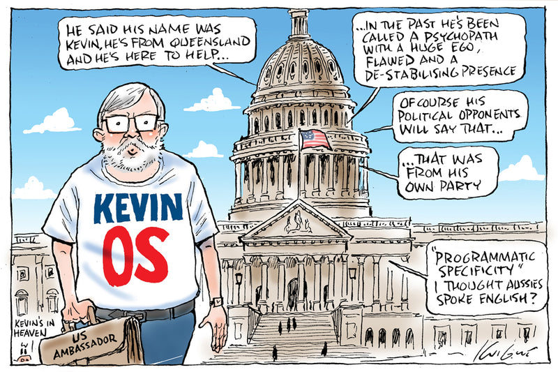 Kevin Rudd Cartoon US Ambassador Kevin Rudd | Australian Political Cartoon – Knight Cartoons