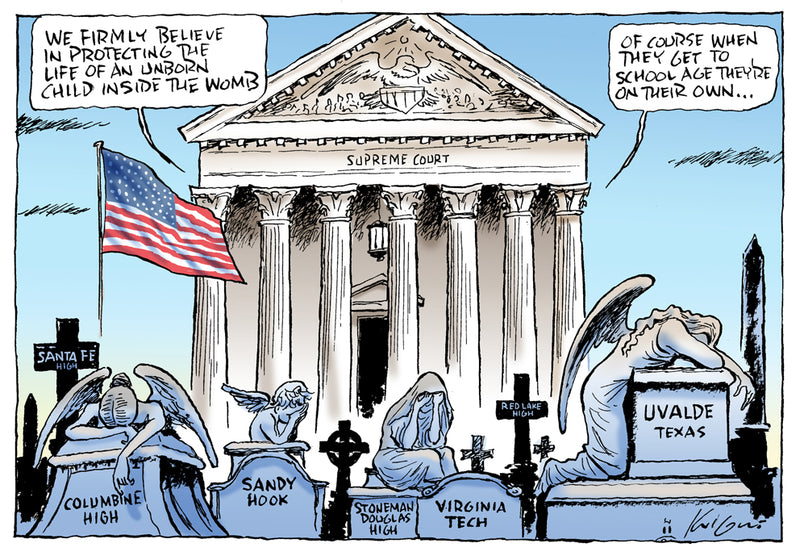 US Supreme Court bans abortion | International Political Cartoon
