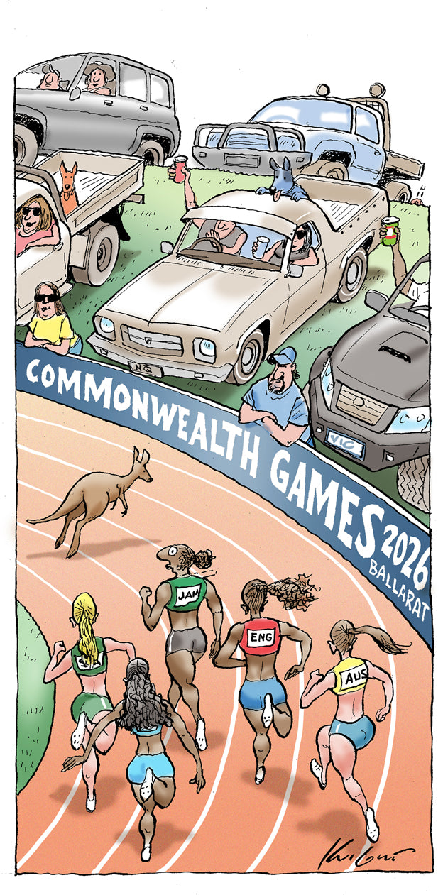 Victoria's regional Comm Games | Sports Cartoon