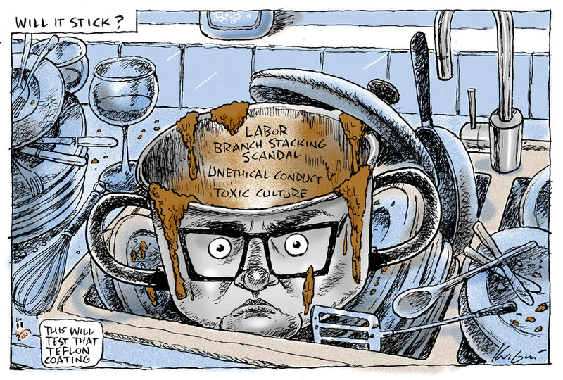 Will the IBAC findings stick to Teflon Dan | Australian Political Cartoon