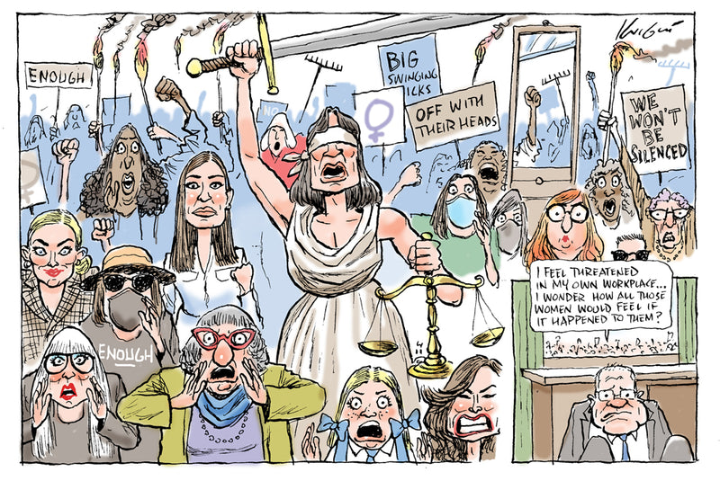 Women's Protest at Parliament House | Australian Political Cartoon